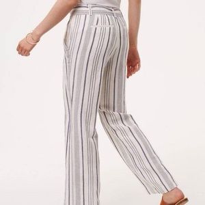 Ann Taylor - Resort Wear Striped Linen Pants